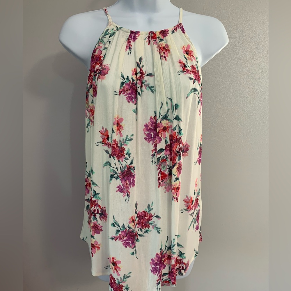 Staccato Floral Halter Top